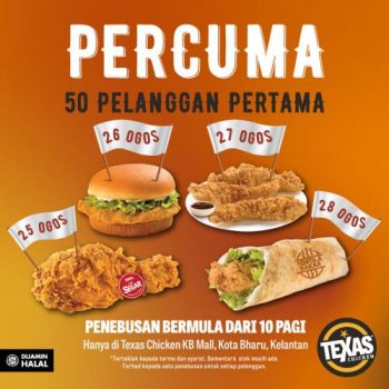 Texas-Chicken-Opening-Promotion-at-KB-Mall-1-350x350 - Beverages Food , Restaurant & Pub Kelantan Promotions & Freebies 