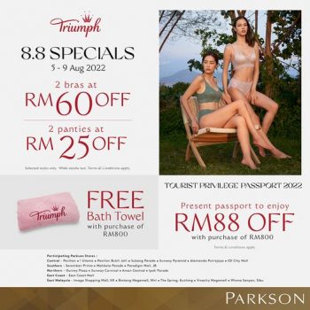 Triumph-8.8-Special-at-Parkson-350x350 - Fashion Accessories Fashion Lifestyle & Department Store Johor Kedah Kelantan Kuala Lumpur Lingerie Melaka Negeri Sembilan Pahang Penang Perak Perlis Promotions & Freebies Putrajaya Sabah Sarawak Selangor Terengganu Underwear 