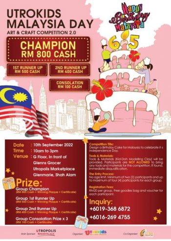 Utrokids-National-Day-Art-Craft-Competition-2.0-at-Utropolis-Marketplace-350x495 - Events & Fairs Others Selangor 