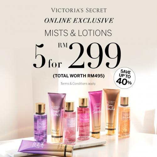 8 Aug 2022: Victoria's Secret Online Mists & Lotions Promotion