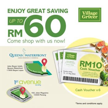 Village-Grocer-Free-RM10-Vouchers-1-350x350 - Penang Promotions & Freebies Supermarket & Hypermarket 
