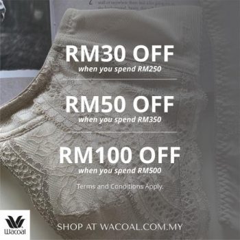 Wacoal-72-Hours-Flash-Sale-1-350x350 - Fashion Accessories Fashion Lifestyle & Department Store Johor Kedah Kelantan Kuala Lumpur Lingerie Malaysia Sales Melaka Negeri Sembilan Online Store Pahang Penang Perak Perlis Putrajaya Sabah Sarawak Selangor Terengganu Underwear 