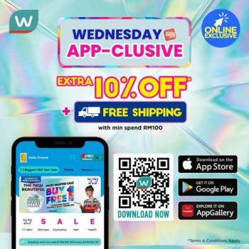 Watsons-Online-Wednesday-App-clusive-Promotion-1-350x350 - Beauty & Health Health Supplements Johor Kedah Kelantan Kuala Lumpur Melaka Negeri Sembilan Pahang Penang Perak Perlis Personal Care Promotions & Freebies Putrajaya Sabah Sarawak Selangor Terengganu 