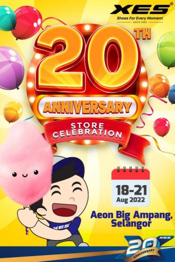 XES-Shoes-20th-Anniversary-Promotion-at-AEON-Big-Ampang-350x525 - Fashion Accessories Fashion Lifestyle & Department Store Footwear Promotions & Freebies Selangor 