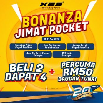 XES-Shoes-Bonanza-Jimat-Pocket-Promo-350x350 - Fashion Accessories Fashion Lifestyle & Department Store Footwear Johor Kedah Kelantan Kuala Lumpur Melaka Negeri Sembilan Pahang Penang Perak Perlis Promotions & Freebies Putrajaya Sabah Sarawak Selangor Terengganu 