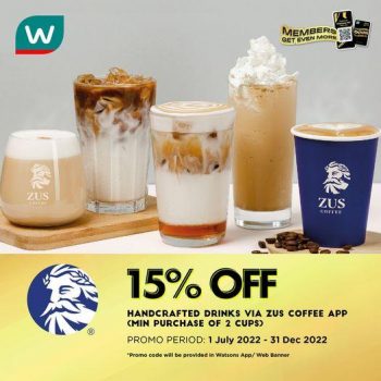 ZUS-Coffee-Watsons-Elite-15-OFF-Promotion-350x350 - Beverages Food , Restaurant & Pub Johor Kedah Kelantan Kuala Lumpur Melaka Negeri Sembilan Pahang Penang Perak Perlis Promotions & Freebies Putrajaya Sabah Sarawak Selangor Terengganu 