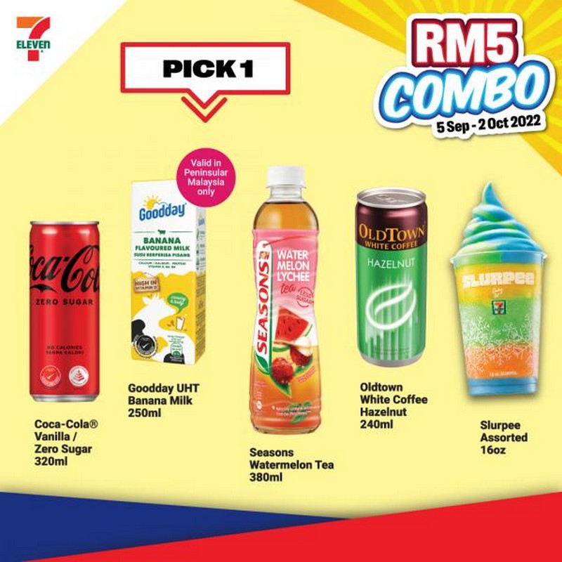 5 Sep-2 Oct 2022: 7-Eleven RM5 Combo Promotion - EverydayOnSales.com