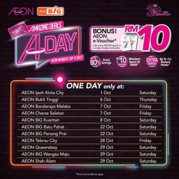 AEON-AEON-BiG-Member-Day-Promotion-350x350 - Johor Kedah Kelantan Kuala Lumpur Melaka Negeri Sembilan Pahang Penang Perak Perlis Promotions & Freebies Putrajaya Sabah Sarawak Selangor Supermarket & Hypermarket Terengganu 