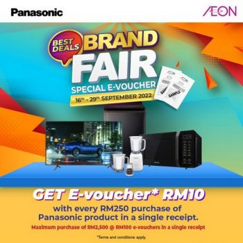 AEON-Panasonic-Brand-Fair-FREE-E-Voucher-Promotion-350x350 - Computer Accessories Electronics & Computers IT Gadgets Accessories Johor Kedah Kelantan Kuala Lumpur Melaka Negeri Sembilan Pahang Penang Perak Perlis Promotions & Freebies Putrajaya Sabah Sarawak Selangor Supermarket & Hypermarket Terengganu 