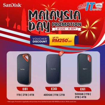 All-It-Hypermarket-Sandisk-Malaysia-Day-Promo-350x350 - Computer Accessories Electronics & Computers IT Gadgets Accessories Johor Kedah Kelantan Kuala Lumpur Melaka Negeri Sembilan Online Store Pahang Penang Perak Perlis Promotions & Freebies Putrajaya Sabah Sarawak Selangor Terengganu 