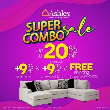 Now till 11 Sep 2022 Ashley Furniture HomeStore Combo Sale Tember