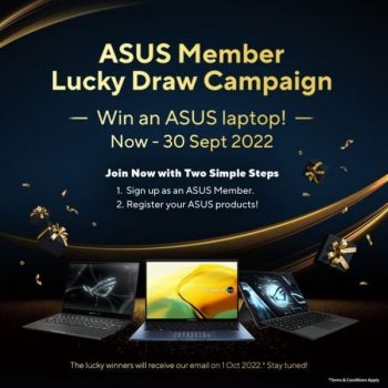 Asus-Member-Lucky-Draw-Campaign-350x350 - Computer Accessories Electronics & Computers Events & Fairs IT Gadgets Accessories Johor Kedah Kelantan Kuala Lumpur Melaka Negeri Sembilan Online Store Pahang Penang Perak Perlis Putrajaya Sabah Sarawak Selangor Terengganu 