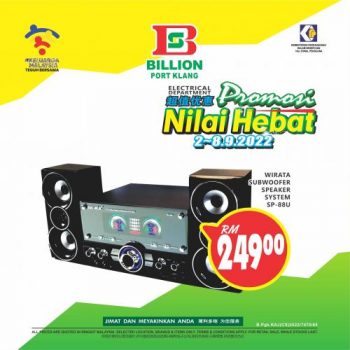BILLION-Electrical-Department-Promotion-at-Port-Klang-5-350x350 - Electronics & Computers Home Appliances IT Gadgets Accessories Kitchen Appliances Promotions & Freebies Selangor Supermarket & Hypermarket