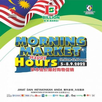 BILLION-Morning-Market-Promotion-at-Bandar-Baru-Bangi-350x350 - Promotions & Freebies Selangor Supermarket & Hypermarket 