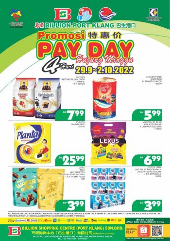 BILLION-Pay-Day-Promotion-at-Port-Klang-350x495 - Promotions & Freebies Selangor Supermarket & Hypermarket 