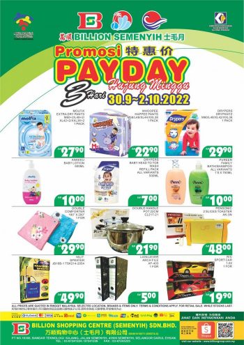 BILLION-Payday-Promotion-at-Semenyih-1-350x495 - Promotions & Freebies Selangor Supermarket & Hypermarket 
