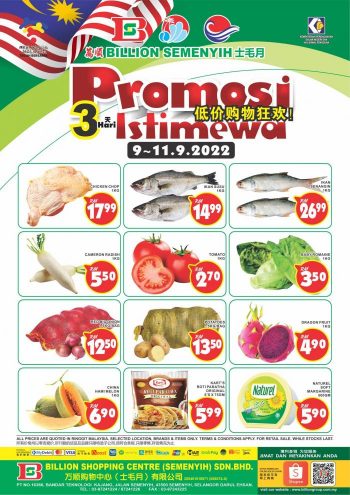 BILLION-Special-Promotion-at-Semenyih-1-1-350x495 - Promotions & Freebies Selangor Supermarket & Hypermarket 