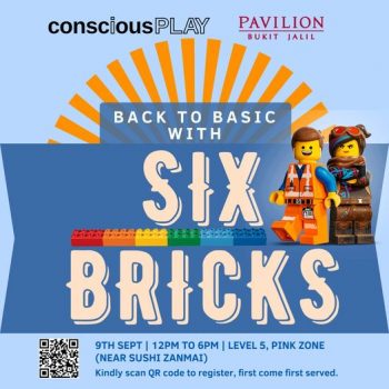 Back-To-Basic-With-Six-Bricks-at-Pavilion-350x350 - Baby & Kids & Parenting Events & Fairs Kuala Lumpur Selangor Toys 
