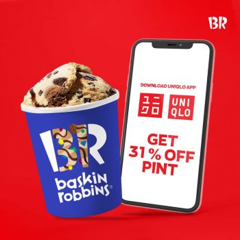 Baskin-Robbins-Pint-Ice-Cream-31-Off-with-Uniqlo-App-350x350 - Beverages Food , Restaurant & Pub Ice Cream Johor Kedah Kelantan Kuala Lumpur Melaka Negeri Sembilan Pahang Penang Perak Perlis Promotions & Freebies Putrajaya Sabah Sarawak Selangor Terengganu 