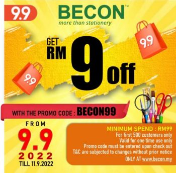 Becon-Stationery-9.9-Promotion-350x344 - Books & Magazines Johor Kedah Kelantan Kuala Lumpur Melaka Negeri Sembilan Online Store Pahang Penang Perak Perlis Promotions & Freebies Putrajaya Sabah Sarawak Selangor Stationery Terengganu 