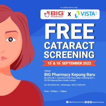 Big-Pharmacy-Free-Cataract-Screening-Promotion-at-Kepong-Baru-350x350 - Beauty & Health Health Supplements Kuala Lumpur Personal Care Promotions & Freebies Selangor 