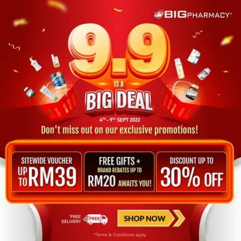 Big-Pharmacy-Online-9.9-Sale-350x350 - Beauty & Health Cosmetics Health Supplements Johor Kedah Kelantan Kuala Lumpur Malaysia Sales Melaka Negeri Sembilan Pahang Penang Perak Perlis Personal Care Putrajaya Sabah Sarawak Selangor Terengganu 