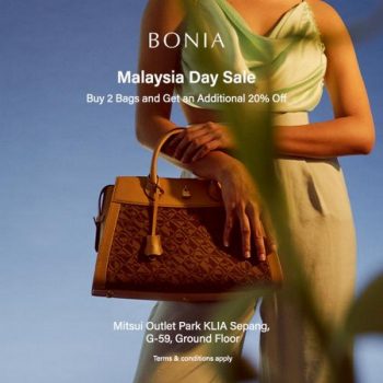 Bonia-Malaysia-Day-Sale-at-Mitsui-Outlet-Park-350x350 - Bags Fashion Accessories Fashion Lifestyle & Department Store Handbags Malaysia Sales Selangor 