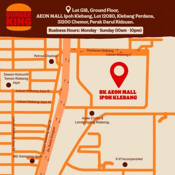 Burger-King-Opening-Freebies-Promotion-at-AEON-Mall-Ipoh-Klebang-3-350x350 - Beverages Burger Food , Restaurant & Pub Perak Promotions & Freebies