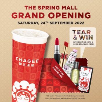 CHAGEE-Opening-Promotion-at-The-Spring-Mall-350x350 - Beverages Food , Restaurant & Pub Promotions & Freebies Sarawak 