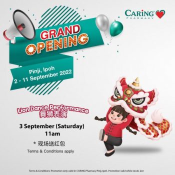 Caring-Pharmacy-Opening-Promotion-at-Pinji-Ipoh-1-350x350 - Beauty & Health Health Supplements Perak Personal Care Promotions & Freebies 