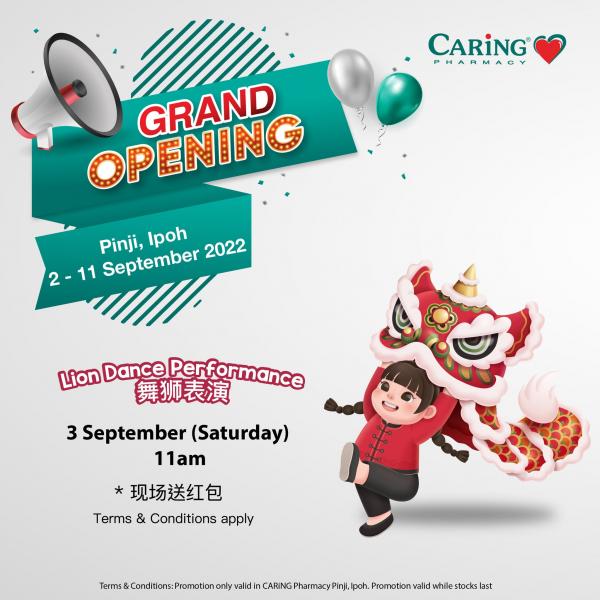 211 Sep 2022 Caring Pharmacy Opening Promotion at Pinji Ipoh