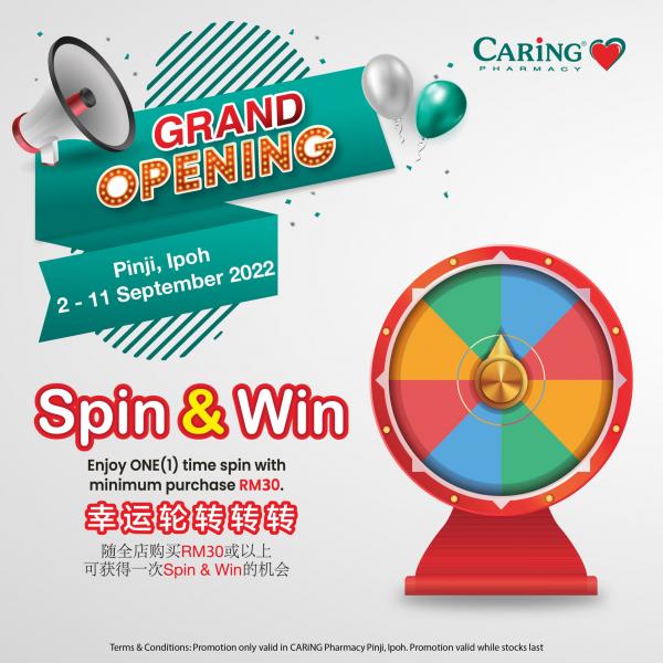 211 Sep 2022 Caring Pharmacy Opening Promotion at Pinji Ipoh