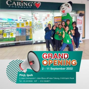 Caring-Pharmacy-Opening-Promotion-at-Pinji-Ipoh-350x350 - Beauty & Health Health Supplements Perak Personal Care Promotions & Freebies 