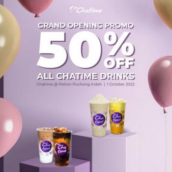 Chatime-50-off-Opening-Promotion-at-Petron-Puchong-Indah-350x350 - Warehouse Sale & Clearance in Malaysia 