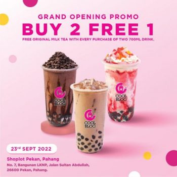 Coolblog-Pekan-Pahang-Buy-2-Free-1-Opening-Promotion-350x350 - Beverages Food , Restaurant & Pub Pahang Promotions & Freebies 