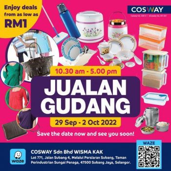 Cosway-Warehouse-Sale-350x350 - Others Selangor Warehouse Sale & Clearance in Malaysia 