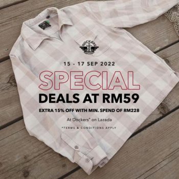 Dockers-Lazada-Malaysia-Day-Promotion-350x350 - Apparels Fashion Accessories Fashion Lifestyle & Department Store Johor Kedah Kelantan Kuala Lumpur Melaka Negeri Sembilan Pahang Penang Perak Perlis Promotions & Freebies Putrajaya Sabah Sarawak Selangor Terengganu 