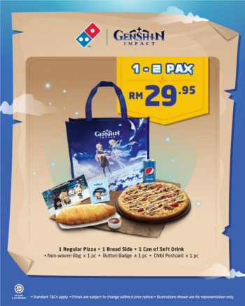 Dominos-Pizza-Emergency-Food-Combo-Free-Genshin-Impact-Collectibles-Promotion-1-350x437 - Beverages Food , Restaurant & Pub Johor Kedah Kelantan Kuala Lumpur Melaka Negeri Sembilan Online Store Pahang Penang Perak Perlis Pizza Promotions & Freebies Putrajaya Sabah Sarawak Selangor Terengganu 