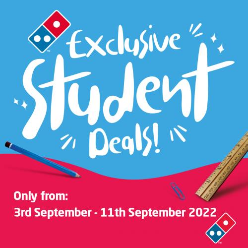 311 Sep 2022 Domino�s Pizza School Holiday Student Deals Promotion 311 Sep 2022 Domino�s Pizza School Holiday Student Deals Promotion