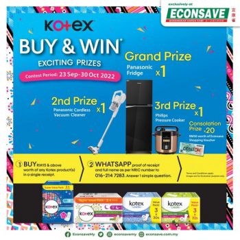 Econsave-Kotex-Buy-Win-Exciting-Prizes-Promotion-350x350 - Johor Kedah Kelantan Kuala Lumpur Melaka Negeri Sembilan Pahang Penang Perak Perlis Promotions & Freebies Putrajaya Sabah Sarawak Selangor Supermarket & Hypermarket Terengganu 