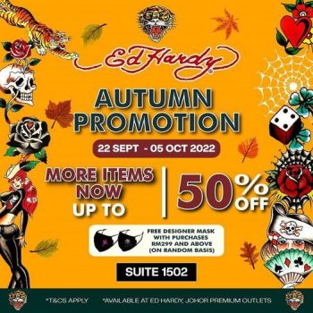 Ed-Hardy-Autumn-Promotion-at-Johor-Premium-Outlets-350x350 - Apparels Fashion Accessories Fashion Lifestyle & Department Store Johor Promotions & Freebies 