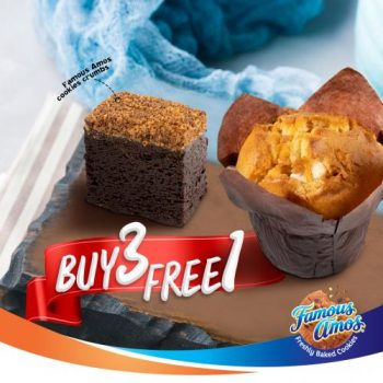 Famous-Amos-Buy-3-Free-1-Promotion-350x350 - Beverages Food , Restaurant & Pub Johor Kedah Kelantan Kuala Lumpur Melaka Negeri Sembilan Pahang Penang Perak Perlis Promotions & Freebies Putrajaya Sabah Sarawak Selangor Terengganu 