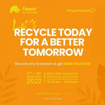 Fipperslipper-Recycle-Any-Footwears-And-Get-RM10-Voucher-Promotion-350x350 - Fashion Accessories Fashion Lifestyle & Department Store Footwear Kuala Lumpur Promotions & Freebies Selangor 