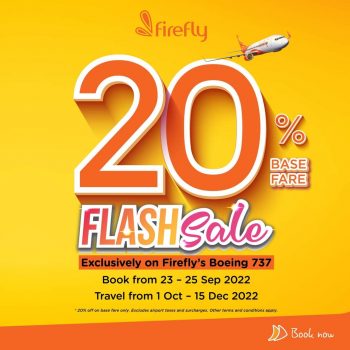 Firefly-Airlines-20-Off-Fare-Price-Flash-Sale-350x350 - Air Fare Johor Kedah Kelantan Kuala Lumpur Malaysia Sales Melaka Negeri Sembilan Pahang Penang Perak Perlis Putrajaya Sabah Sarawak Selangor Sports,Leisure & Travel Terengganu Travel Packages 