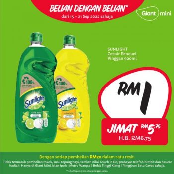 Giant-Mini-Sunlight-Dishwashing-Liquid-PWP-Promotion-1-350x350 - Kuala Lumpur Promotions & Freebies Selangor Supermarket & Hypermarket 