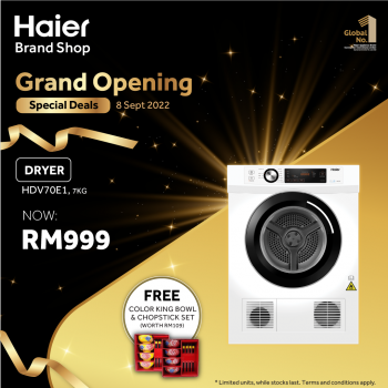 Haier-Grand-Opening-Deal-at-Nilais-11-350x350 - Electronics & Computers Home Appliances Kitchen Appliances Negeri Sembilan Promotions & Freebies