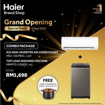 Haier-Grand-Opening-Deal-at-Nilais-2-350x350 - Electronics & Computers Home Appliances Kitchen Appliances Negeri Sembilan Promotions & Freebies 
