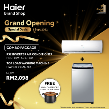 Haier-Grand-Opening-Deal-at-Nilais-4-350x350 - Electronics & Computers Home Appliances Kitchen Appliances Negeri Sembilan Promotions & Freebies 