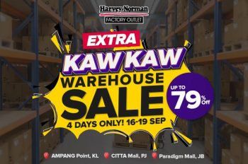 Harvey-Norman-Kaw-Kaw-Warehouse-Sale-350x232 - Electronics & Computers Furniture Home & Garden & Tools Home Appliances Home Decor Johor Kitchen Appliances Kuala Lumpur Selangor Warehouse Sale & Clearance in Malaysia 
