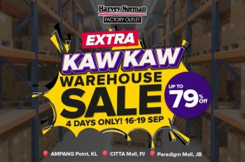 Harvey-Norman-Kaw-Kaw-Warehouse-Sale-350x232 - Electronics & Computers Furniture Home & Garden & Tools Home Appliances Home Decor Johor Kitchen Appliances Kuala Lumpur Selangor Warehouse Sale & Clearance in Malaysia 